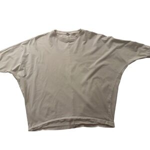 Uniqlo Alexander Wang Collaboration Womens White Dolman Sleeve Top Casual‎ Basic